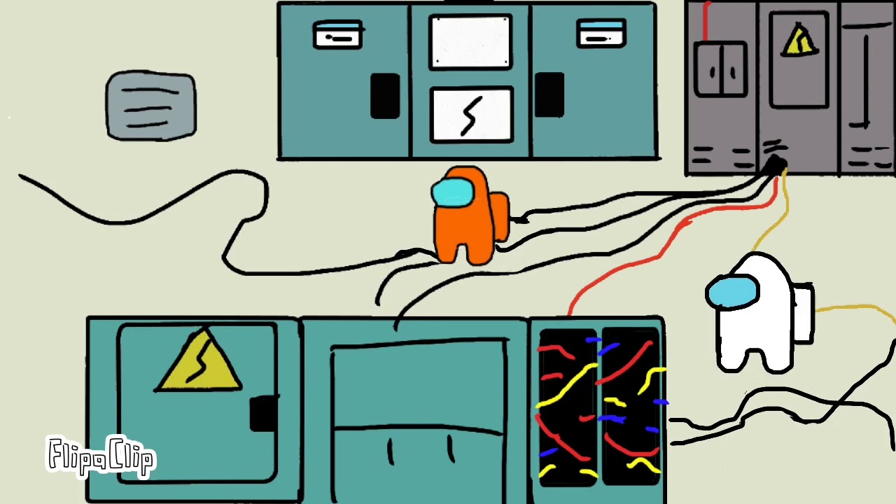 What happens in the electrical room Among Us Short YouTube