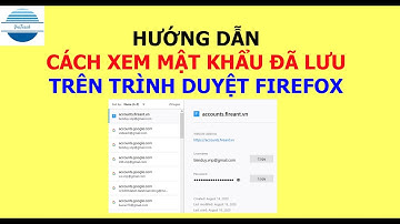 Hướng dẫn cách xem mật khẩu đã đăng nhập trên trình duyệt firefox | VniTeach Channel