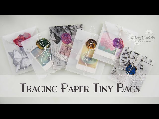 Tracing Paper Bags for Junk Journal with Sealing Wax ♡ Maremis Small Art ♡
