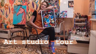 Art studio tour || My Art studio || Esther Franchuk