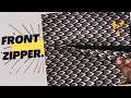 Detailed tutorial on how to sew a front zipper on skirt or trouser