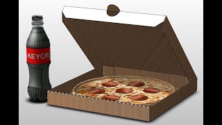 Sheet Metal PIZZA BOX: KeyCreator (Tool Engaged)