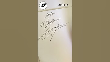 Signature Sign AMELIA #lettersign #handwriting  #namedesign #calligraphy #sign #art #signwriter