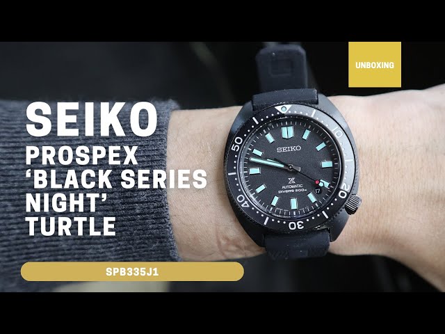 Seiko Prospex 'Black Series Night' Turtle SPB335J1