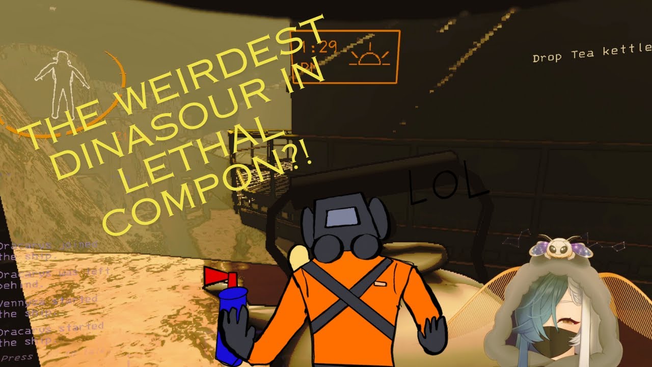Exploring the strangest sound in Lethal compony - أغرب صوت ديناصور في ...