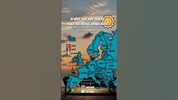 In what year your country reached the hottest temperature #europe #mapping #maps #shorts #world