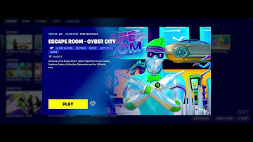 [TUTORIAL] FORTNITE: ESCAPE ROOM CYBER CITY - ISLAND CODE - HOW TO ENTER?