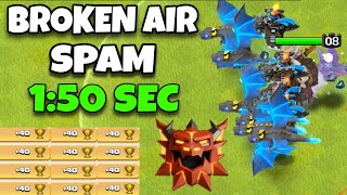 This Air SPAM is Completely BROKEN in Legend League! Best th18 attack strategy in clash of clans