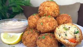 HOW TO MAKE FRIED CRAB BALLS!