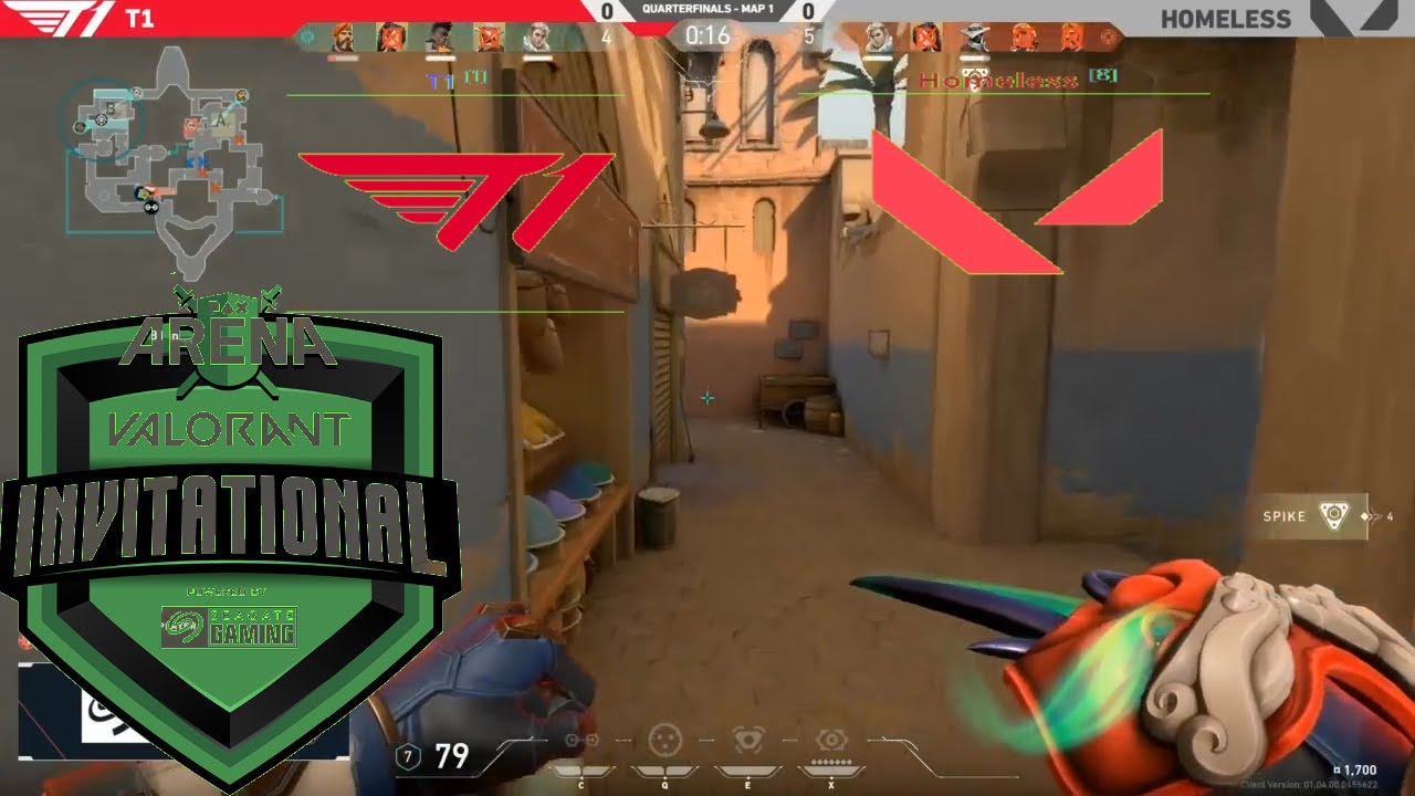 VALORANT PAX Arena Invitational | T1 Vs HomeLess | Game 1 | Quarterfinals