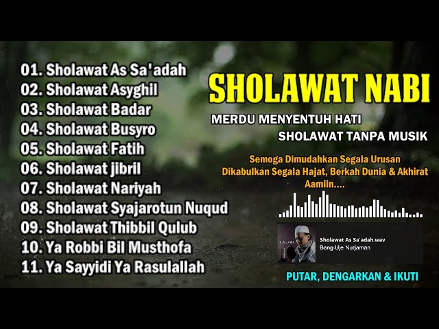 SHOLAWAT NABI MERDU - OBAT STRESS & PENGHILANG GALAU || Sholawat Tanpa Musik class=