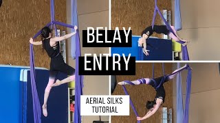 Aerial Silks Belay Entry Tutorial | Entrada a Polea Telas Aereas