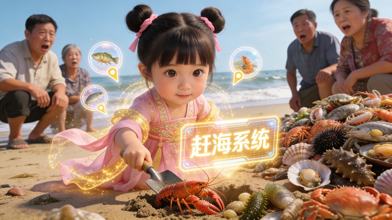 七歲萌娃趕海逆襲，毒嘴懟翻極品親戚！