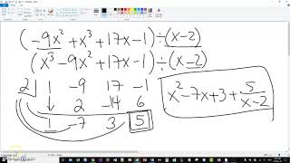 Algebra 2 Lesson 4-3 Dividing Polynomials Part 2