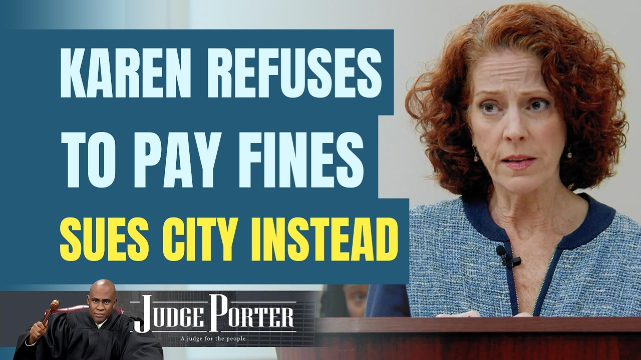Karen Refuses To Pay Fines. Sues City Instead - YouTube