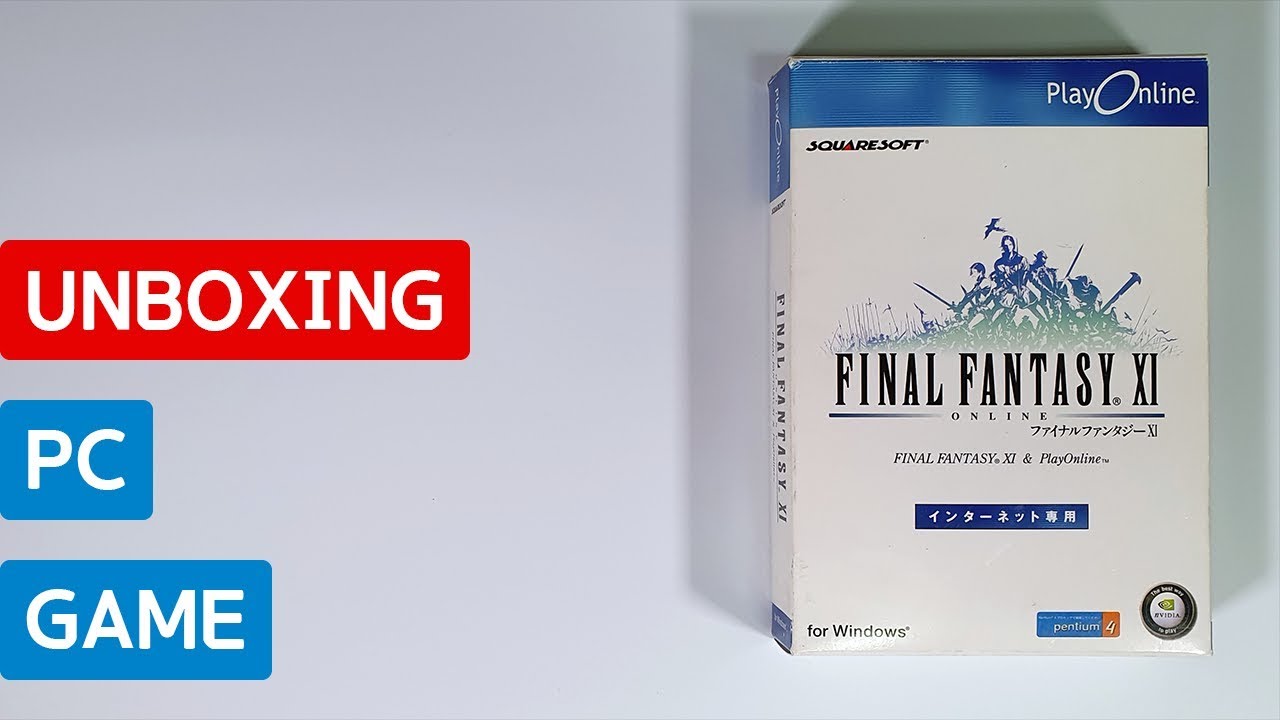 Final Fantasy XI (PC, Japan) - Unboxing - YouTube