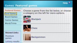 MSN TV 2 Games Center