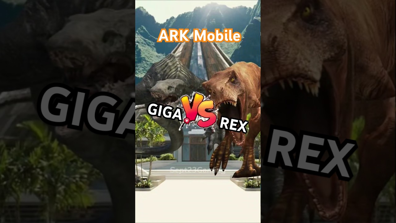 New ark mobile Giga vs Rex fight 