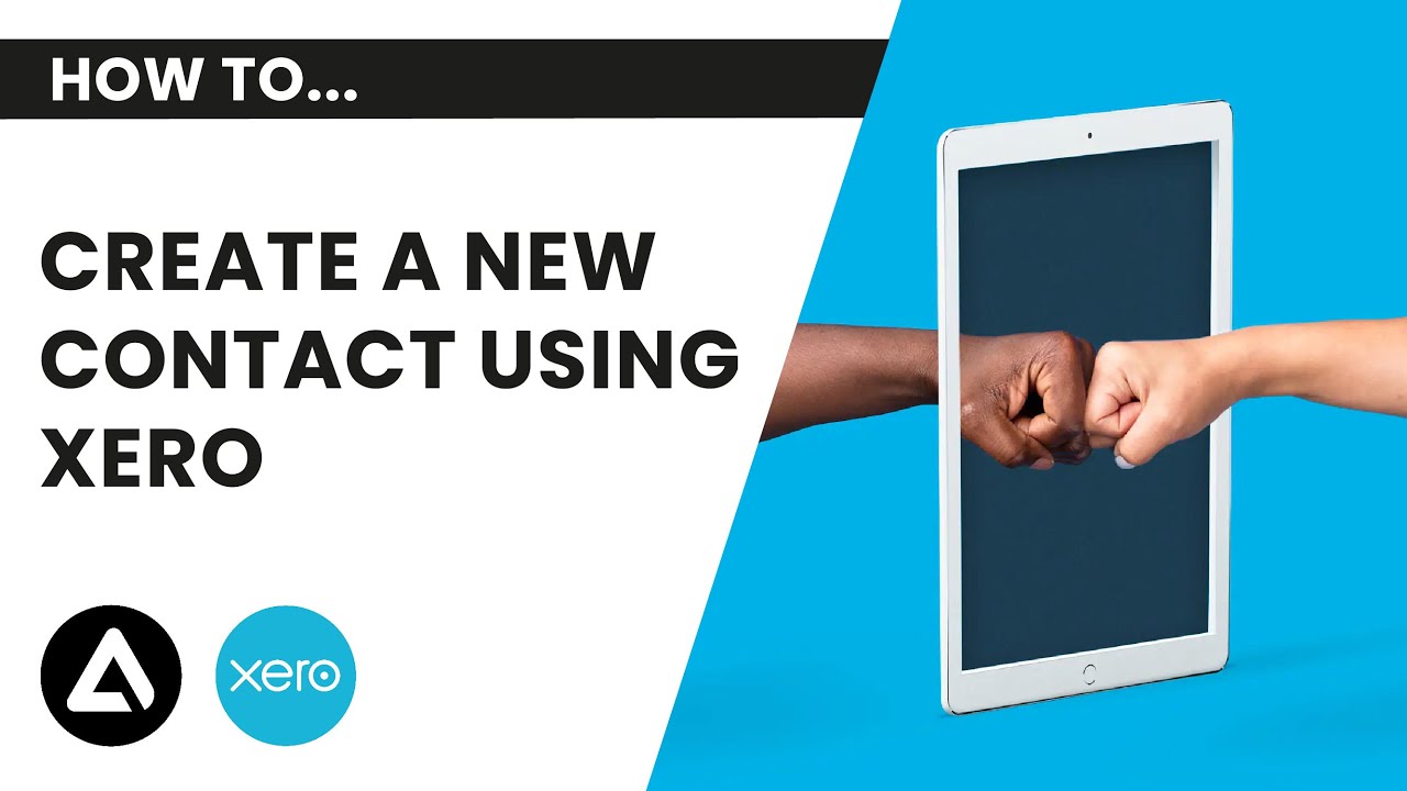 How to create a new contact on Xero - London Accountants - YouTube