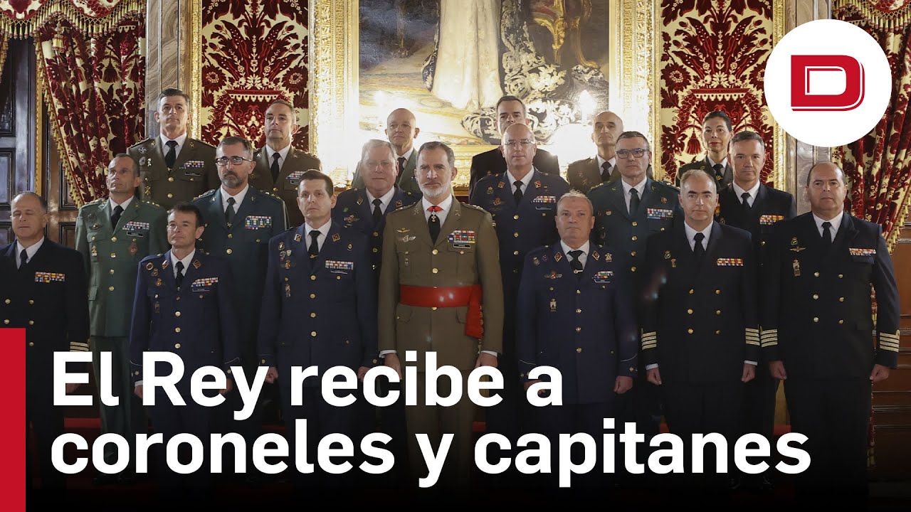 El Rey recibe a un grupo de coroneles y capitanes en el Palacio de la ...
