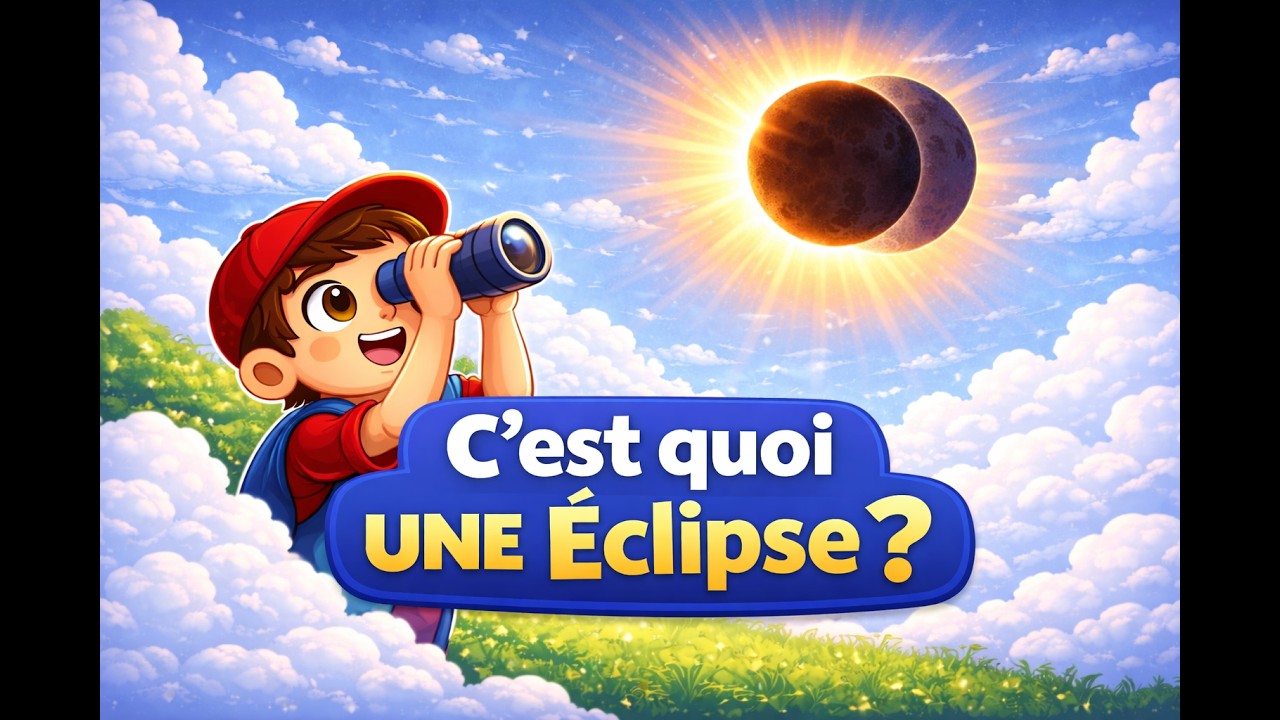 Comment se produit une éclipse ? 🌒 Vidéo éducative pour enfants