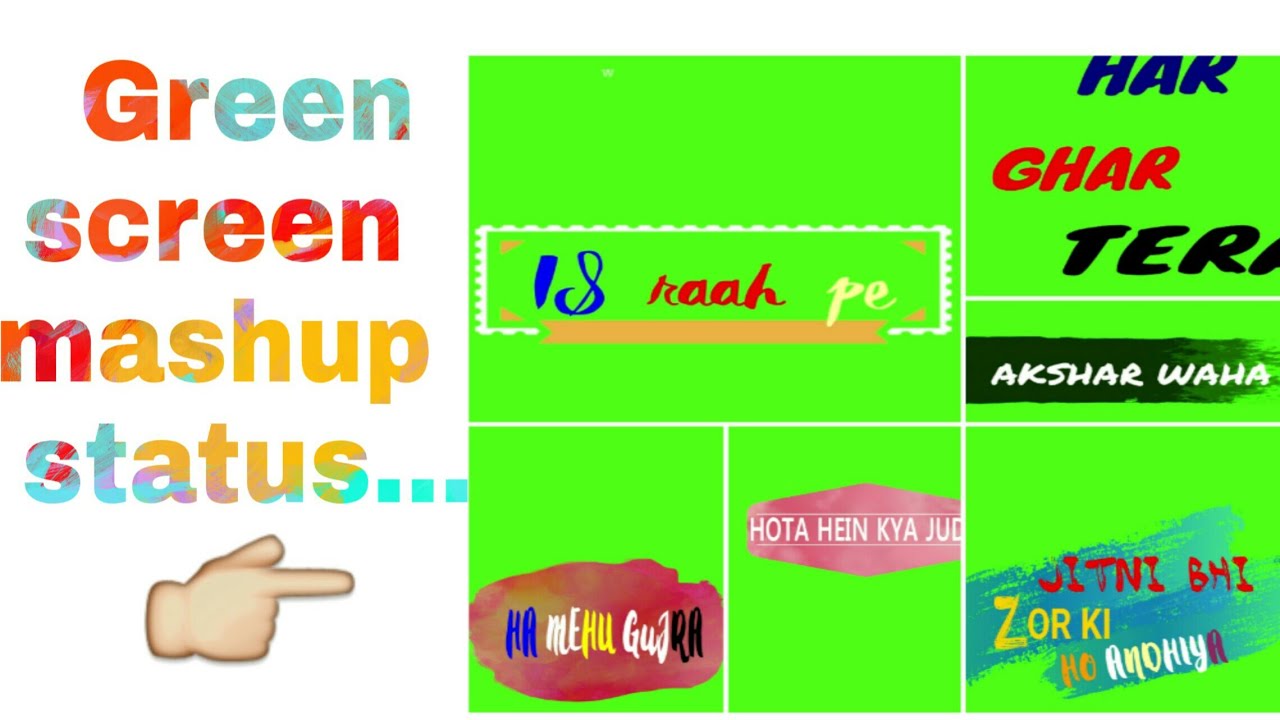 Full screen Whatsapp status || green screen Status || kingAjju status