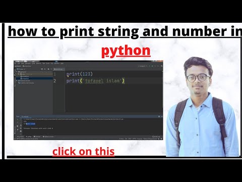 HOW TO PRINT STRING AND NUMBER IN PYTHON