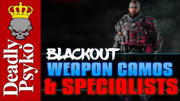 Blackout - How to Use Weapon Camos + NEW Specialist Outfits!