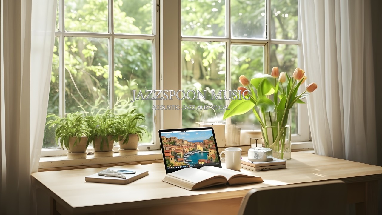 Playlist🎧 봄이 조용히 창문을 노크할 때 듣는 기분 좋은 아침 재즈 🎸 | Acoustic Jazz for Relaxing |
