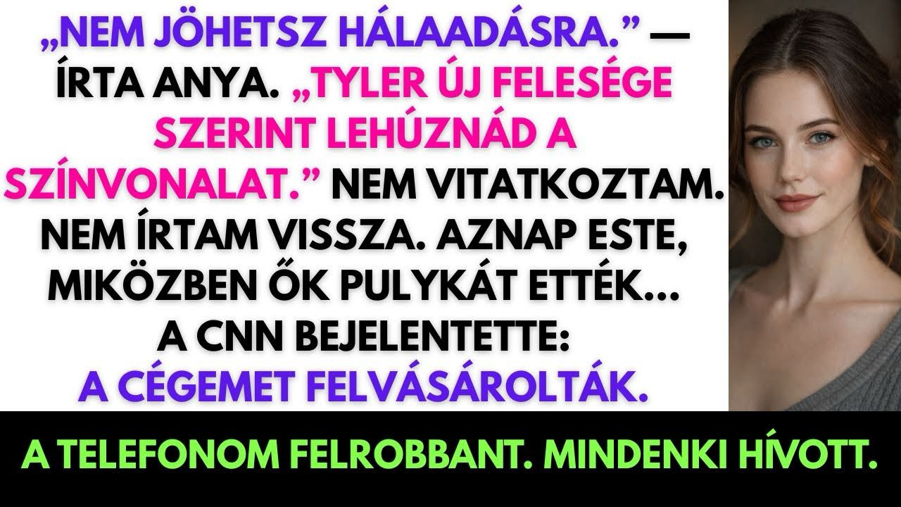 Anya azt írta: „Ne gyere Hálaadásra – a bátyád felesége szerint túl szegény vagy.” Aztán…