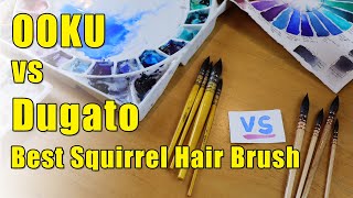 OOKU vs Dugato: Which Round Squirrel Hair Watercolor Brush is Best?
