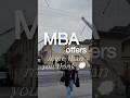 What MBA offers (Reality)