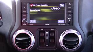 Connecting your device via bluetooth to the uconnect system in a
2014/2015 jeep wrangler.