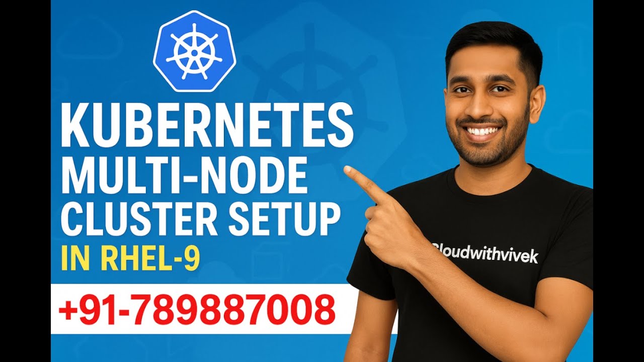 How to setup Multi Node Cluster in RHEL 9 || Kubernetes multi node cluster in ec2 || 