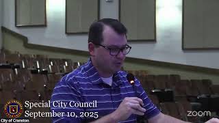 September 10, 2025, Special City Council Meeting