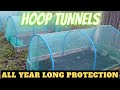 Build a hoop tunnel gardening allotment uk grow vegetables at home 