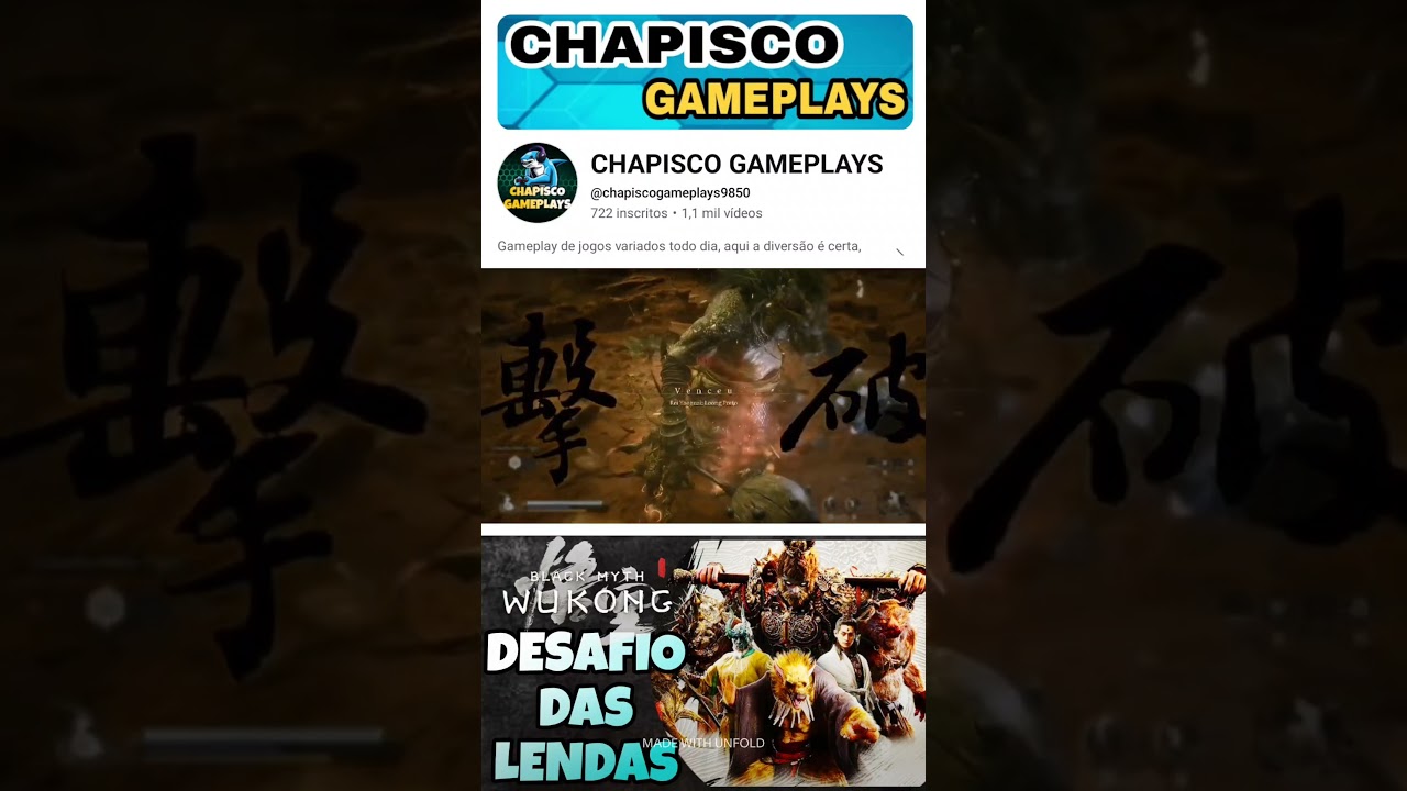 Black myfh Wukong - Desafio das lendas - Chapisco é bruto se liga 