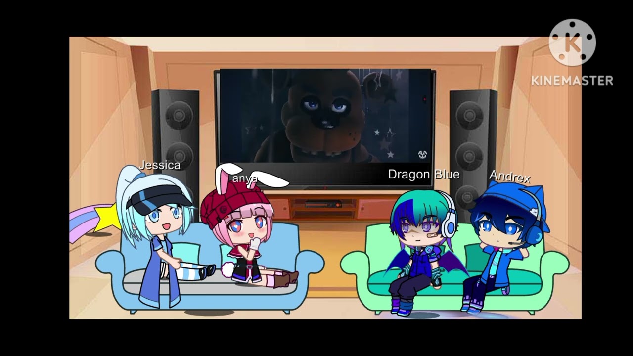 Gacha club reaction stay calm FNAF songs, like and subscribe please