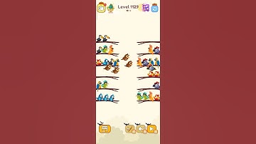 Bird sort calar game leval 1129 #leveldesign #colorgame #gameplay #colorconcept #colormatchinggame
