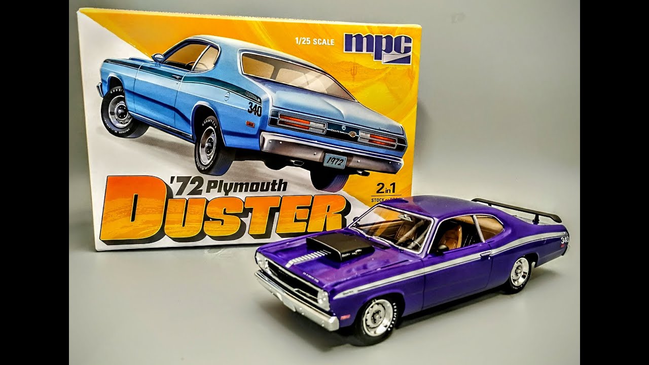 NEW 1972 Plymouth Duster 340 Custom 1/25 Scale Model Kit Build How To ...