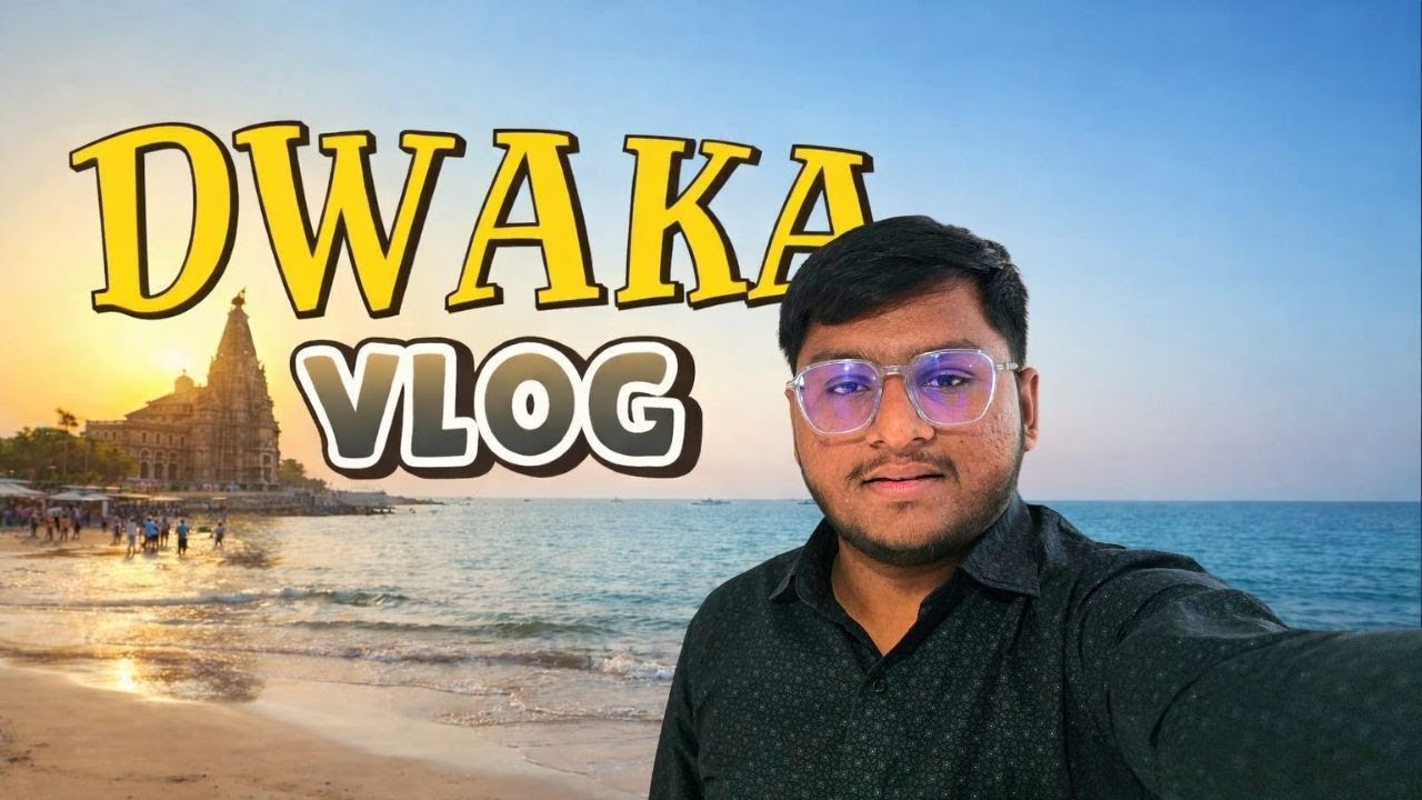 First Time in DWARKA 😲 | Beautiful Beach, Sunset & Adventure Vlog 1..!