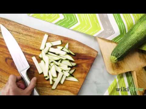 How Was The Zucchini Initially Cut