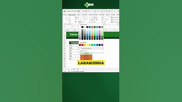 EXCEL: Como Mudar Cor da Célula Automaticamente no Excel