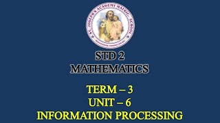 MATHEMATICS STD 2 | INFORMATION PROCESSING | TERM - 3 | UNIT - 6