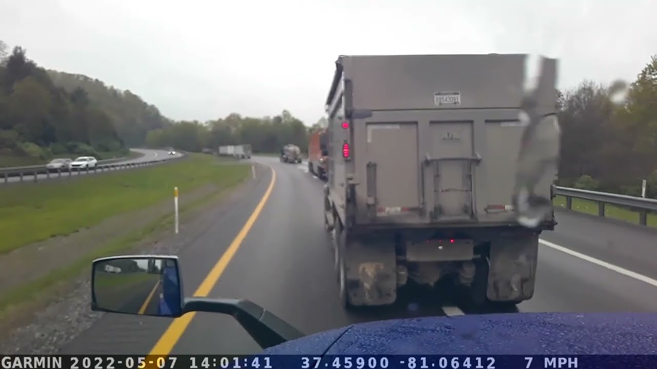 Graham Trucking Dump Truck Out of Control