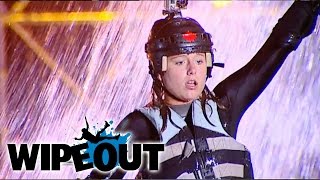Screaming Daughter takes on Wipeout Zone | Wipeout HD