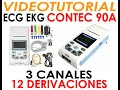 .tutorial electrocardiografo ecg ekg contec 90a