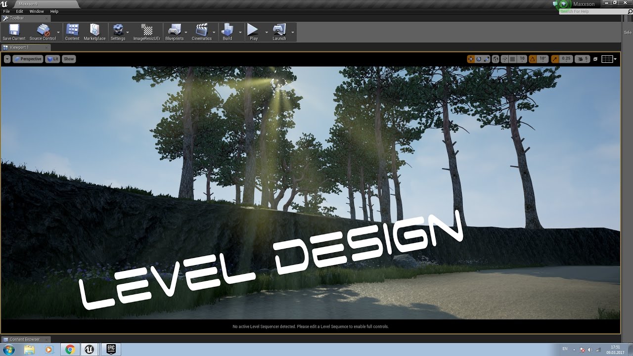 Speed Level Design - Beautiful Forest - Unreal Engine 4 - YouTube