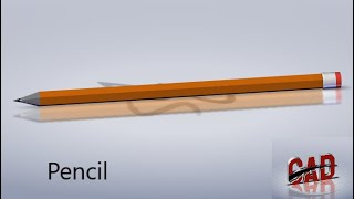 How to make pencil in Solidworks | Solidworks tutorial for beginners