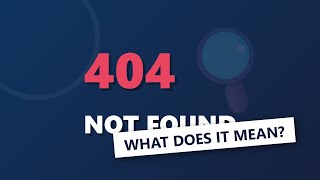 Why Do Error Messages Say 404 Not Found explained For Beginners
